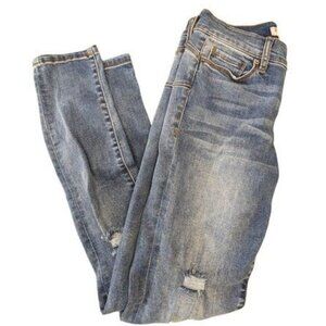 Juicy Couture Distressed Skinny Leg Denim Blue Jeans Women's Pants Size 2